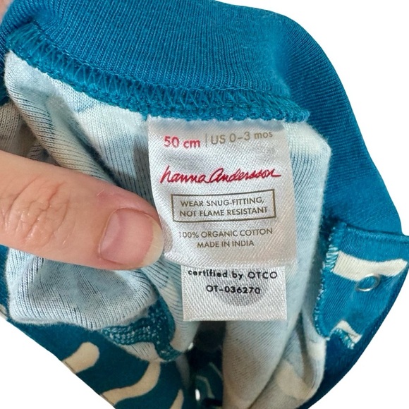 Set of 3: Hanna Andersson Baby 2-Way Zip Shortie Sleeper Waves, Sun, Cheetah - Picture 10 of 16